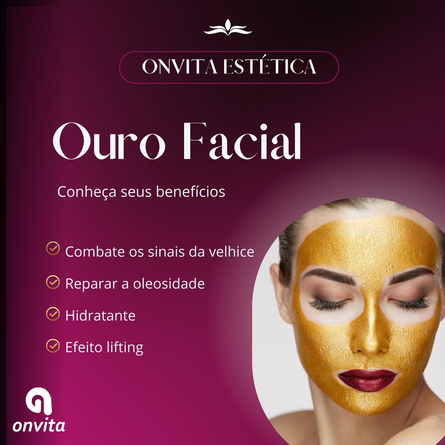 Hidratação de Pele ( Ouro Facial ) 